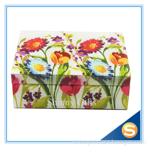 Factory Direct Mirror Glass Jewelry Box Home Storage Box Wedding Gifts